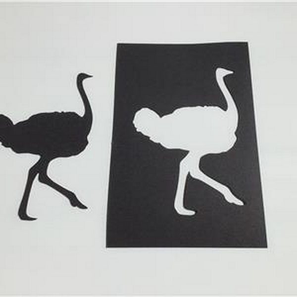 Emu Stencil and Silhouette Set Castaway Mouldings & Designs Store