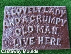 Lovely Lady Plaque Sign Mould