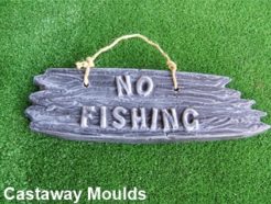 No Fishing Plaque Sign