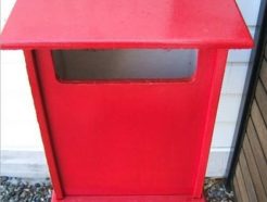 Royal Mail Red Post Office Box postbox mail letterbox rear