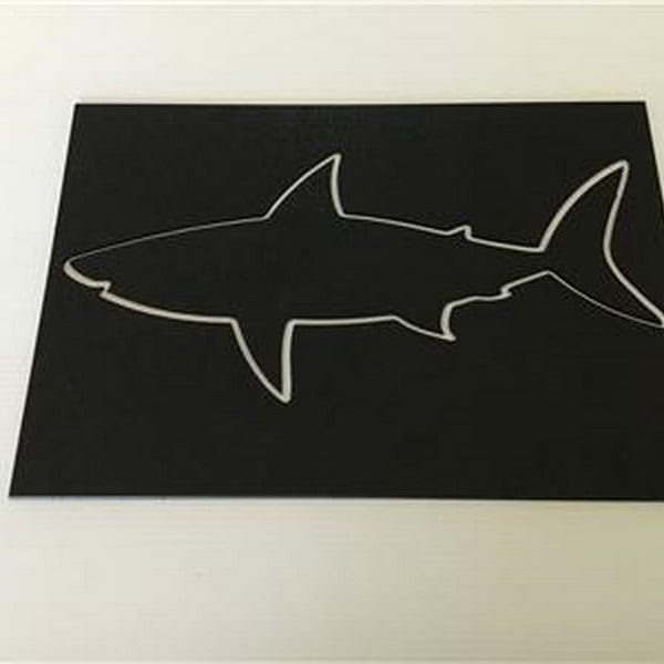 shark stencil and silhouette set castaway mouldings