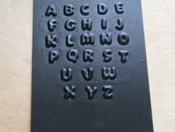 alphabet mould 17mm
