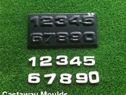 plaster numbers mould 22mm